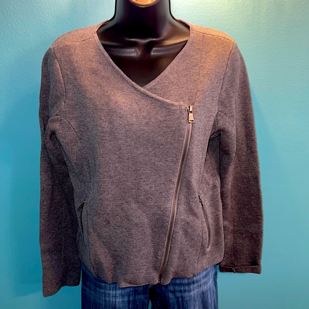Loft moto sweater coat